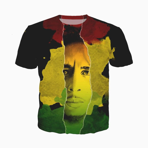 T-Shirt Bob Marley Rastas | Rasta-Lion