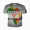 T-shirt Rasta.<br> Carte d'Afrique Rastaman-Land. | Rasta-Lion™ : Magasin Rasta en Ligne
