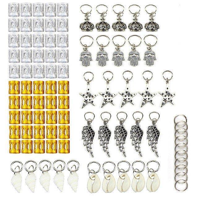 Bijoux Dreadlocks assortie 90 Pcs | Rasta-Lion