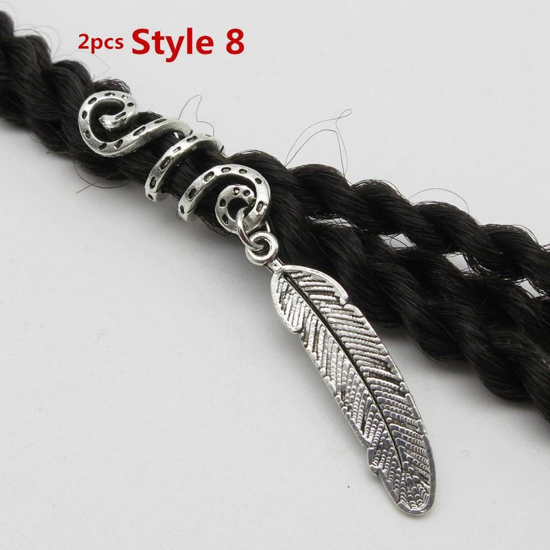 Bague Bijoux Dreadlocks plume ronde | Rasta-Lion