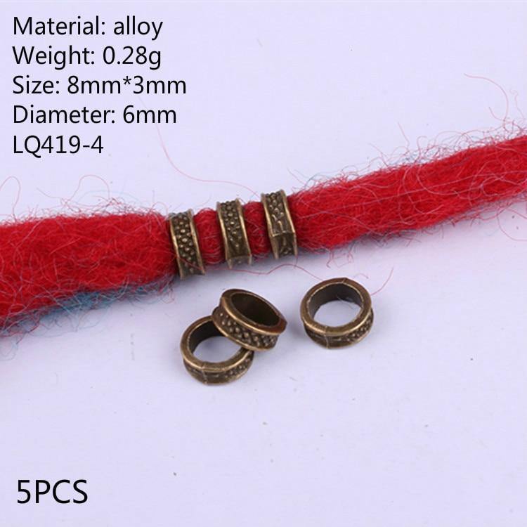 Bijoux dreadlocks 5 Pcs Viking3  | Rasta Lion