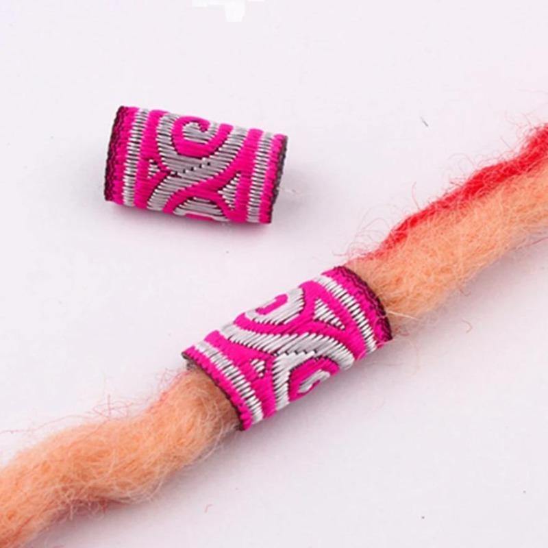 Dreadlocks Décoration Tissu rose et blanc | Rasta-Lion