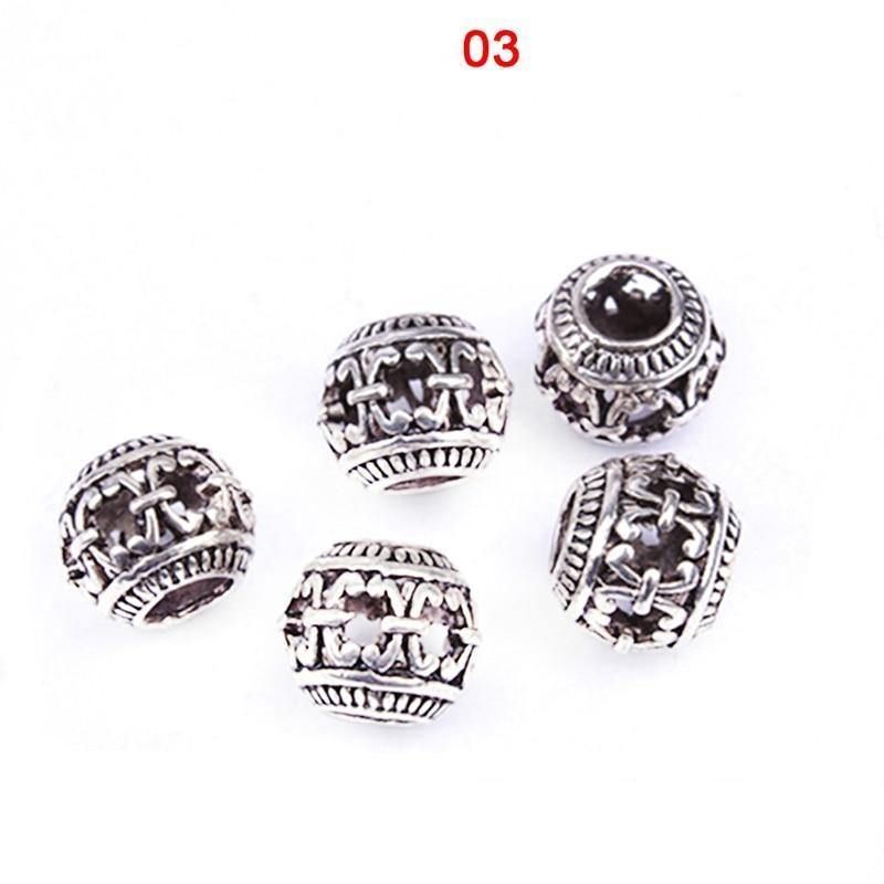 Perles Cheveux Métal Variantes 3 | Rasta-Lion