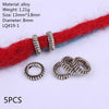 Bijoux dreadlocks 5 Pcs engrenage  | Rasta Lion