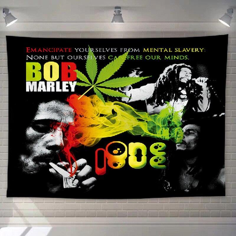 Tenture Rastafari citation de Bob Marley 5 | Rasta Lion