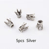 Bijoux dreadlocks 5 Pcs king argent  | Rasta Lion