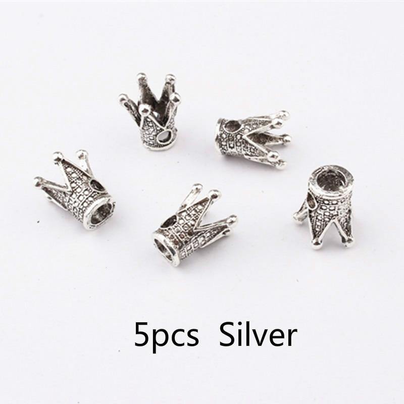Bijoux dreadlocks 5 Pcs king argent  | Rasta Lion