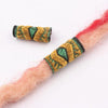 Dreadlocks Décoration Tissu jaune et vert | Rasta-Lion