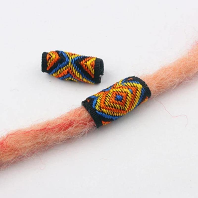 Dreadlocks Décoration Tissu noir jaune orange | Rasta-Lion