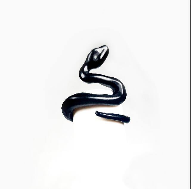 bague animaux serpent noir | Rasta Lion