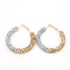 Boucle d'oreille rasta strass et doré Créole Rasta. | Rasta-Lion™ : Magasin Rasta en Ligne