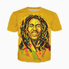 T-Shirt Bob Marley Jaune | Rasta Lion