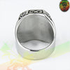 Bague Lion of Juda vu de dos | Rasta-Lion Magasin Rasta en Ligne