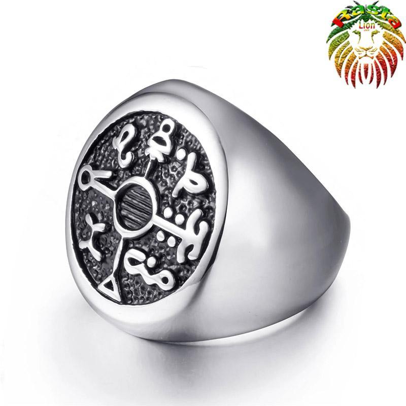 Sceau de Salomon avec symbole secret logo | Rasta Lion 