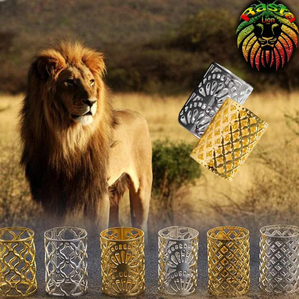 Bague Bijoux dreadlocks par 10 pcs | Rasta Lion