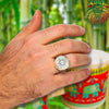 Bague argent sceau de Salomon | Rasta-Lion
