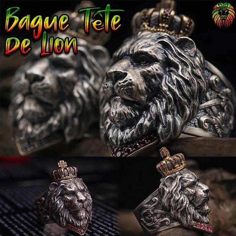 Bague rasta <br> Tête de Lion. | Rasta-Lion™ : Magasin Rasta en Ligne
