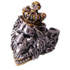 Bague Tête de Lion Variante 1 | Rasta-Lion™ : Magasin Rasta en Ligne