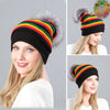 Bonnet Rasta avec Pompon en fourrure naturel | Rasta-Lion