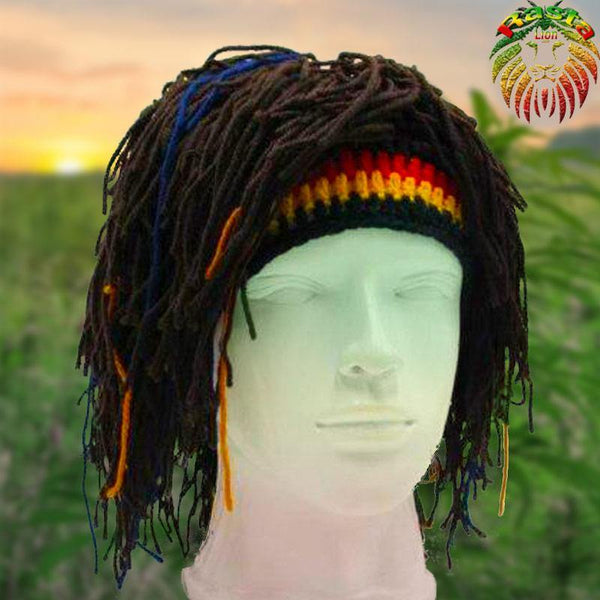 Bonnet Rasta avec Dreadlocks | Rasta-Lion