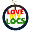 Boucles d'oreilles rasta sur fond blanc | Rasta Lion