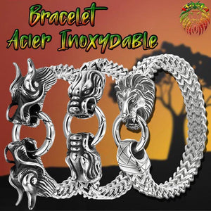 Bracelet Acier Inoxydable 3 variantes | Rasta-Lion