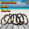 Bracelet Rasta <br> En bois (assortiment de 5 Pcs). | Rasta-Lion™ : Magasin Rasta en Ligne