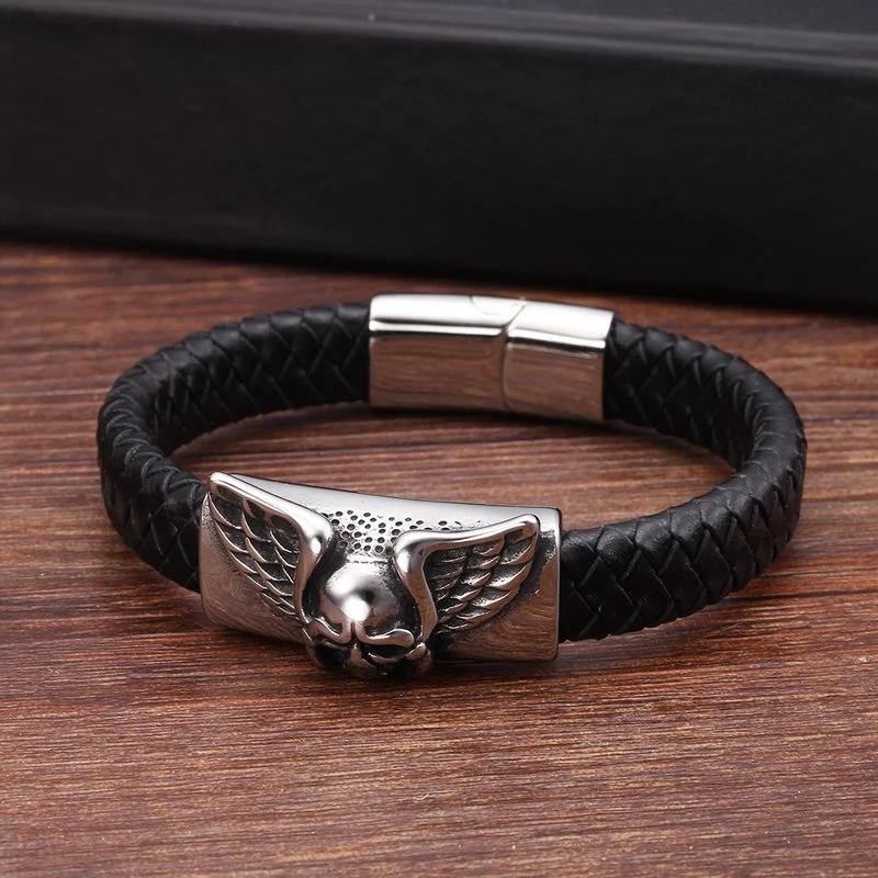 Bracelet Lion Cuir Ailles | Rasta-Lion