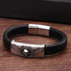 Bracelet Lion Cuir tête de mort | Rasta-Lion