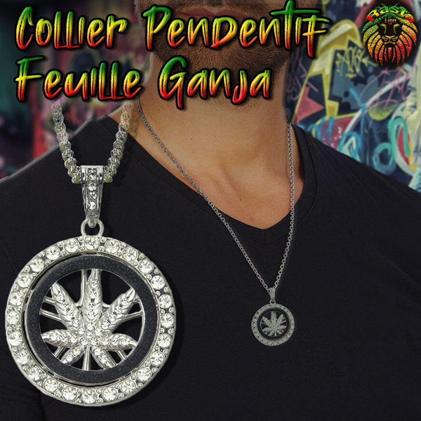Collier Feuille de Canabis | Rasta-Lion