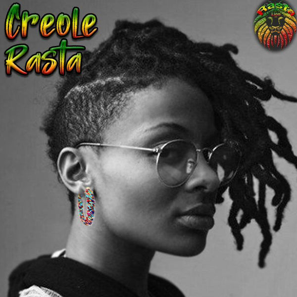 Boucle d'Oreille Créole Rasta | Rasta-Lion