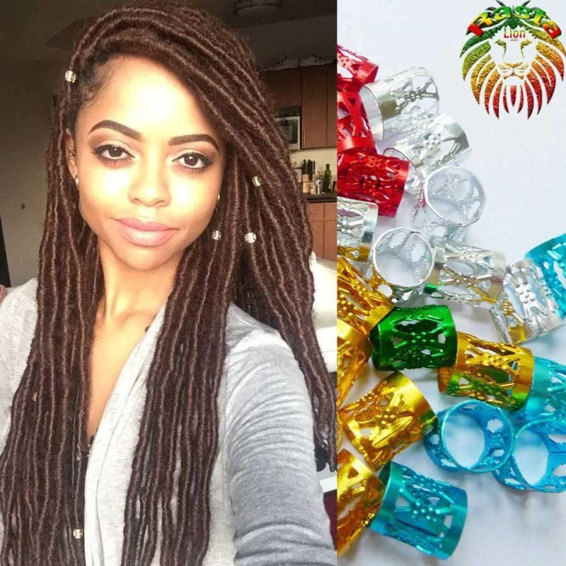 Bague pour Dreadlocks par 100 Pcs | Rasta Lion