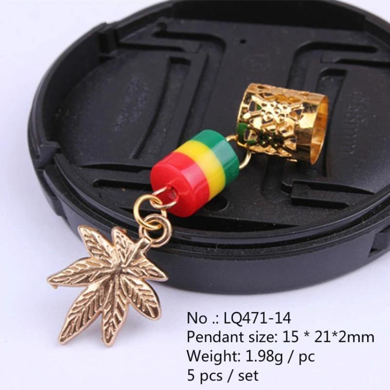 Bijou dreadlocks feuilles de Cannabis | Rasta-Lion