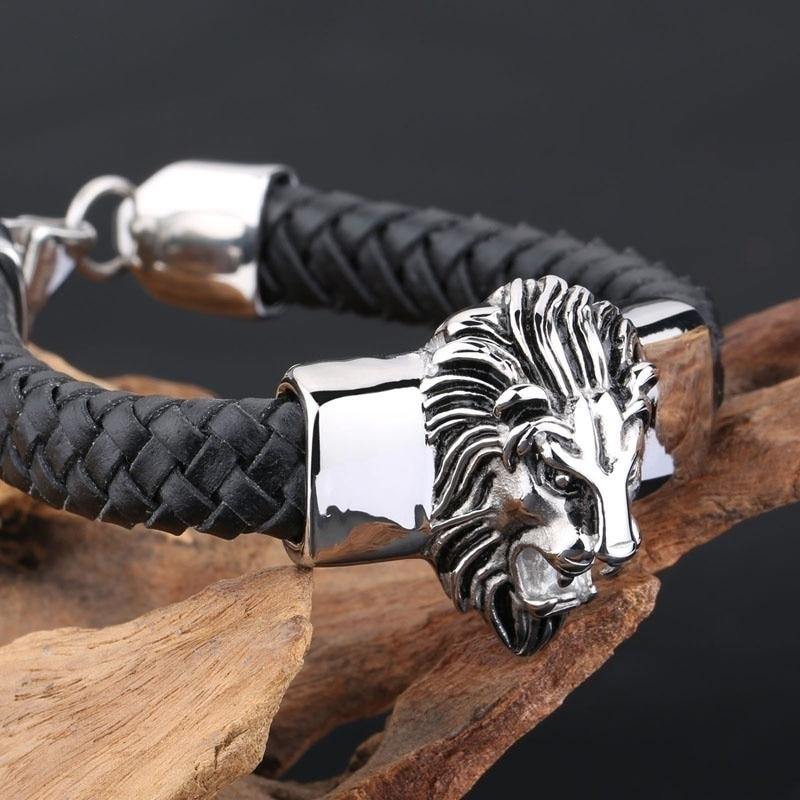 Bracelet Rasta Lion Détail de la tête de lion| Rasta-Lion™ : Magasin Rasta en Ligne