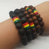 Bracelet Rasta <br> En bois (assortiment de 5 Pcs). | Rasta-Lion™ : Magasin Rasta en Ligne