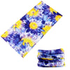 Bandana tube fleur bleu et jaune | Rasta Lion