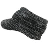 Casquette Laine Femme Ouverte noir et blanc | Rasta-Lion