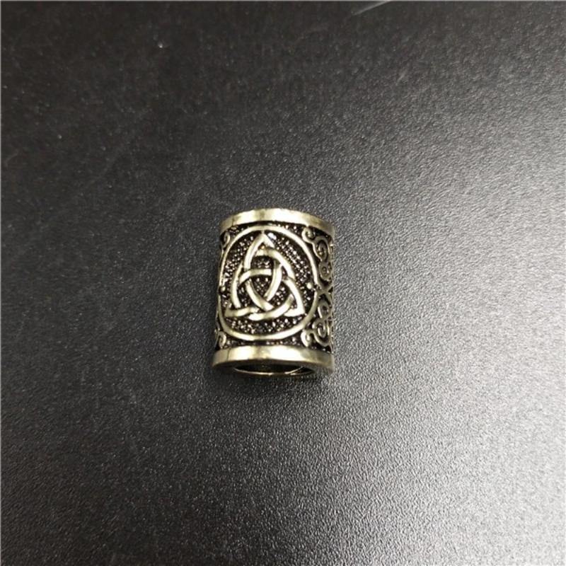 Perles Cheveux Viking Trinity Bronze | Rasta Lion