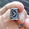 Perles Cheveux Viking Rune Kaunaz Argent | Rasta Lion
