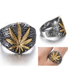 Bague Feuille de chanvre présentation | Rasta-Lion