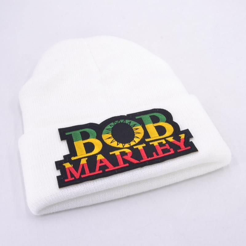 Bonnet Bob Marley Unisex, blanc | Rasta-Lion™ - La Boutique Rasta.