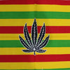 Bandana Rasta Chanvre vert jaune rouge | Rasta Lion