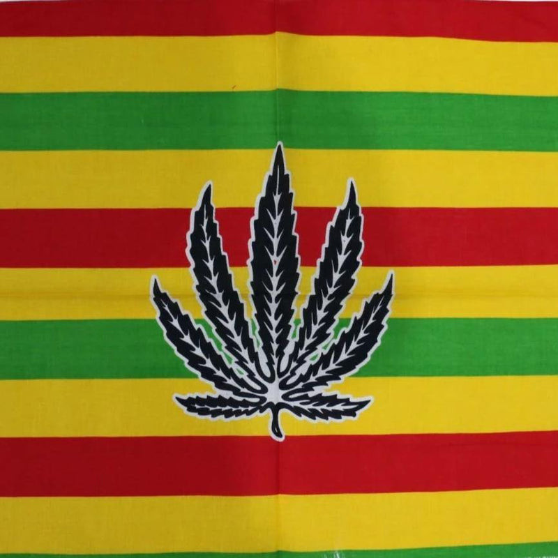 Bandana Rasta Chanvre vert jaune rouge | Rasta Lion