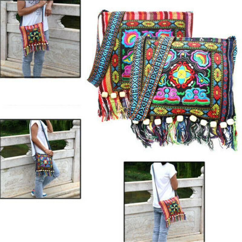 Sac ethnique brodé avec franges mixte | Rasta Zion