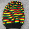 Bonnet Baggy à rayure posé à plat | Rasta Lion