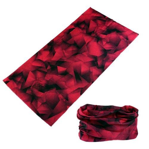 Bandana tube motif rouge | Rasta Lion