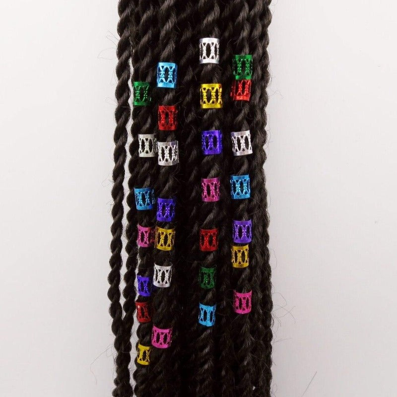 Bague pour Dreadlocks exemple d'aplication sur braids  | Rasta Lion
