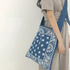 Sac bandoulière en tissu ethnique bleu foncé | Rasta Lion