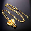 Pendentif Tête d'Éléphant avec chaine ajustabale en longeur | Rasta-Lion
