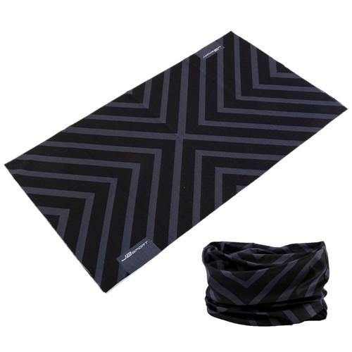 Bandana tube noir rayure | Rasta Lion